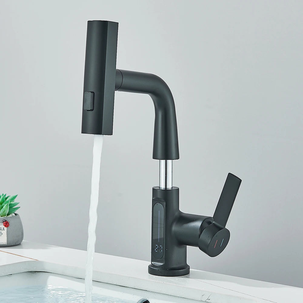 TerraFaucet™ 3 in 1 intelligenter digitaler Temperaturanzeige Wasserfall Küchenarmatur