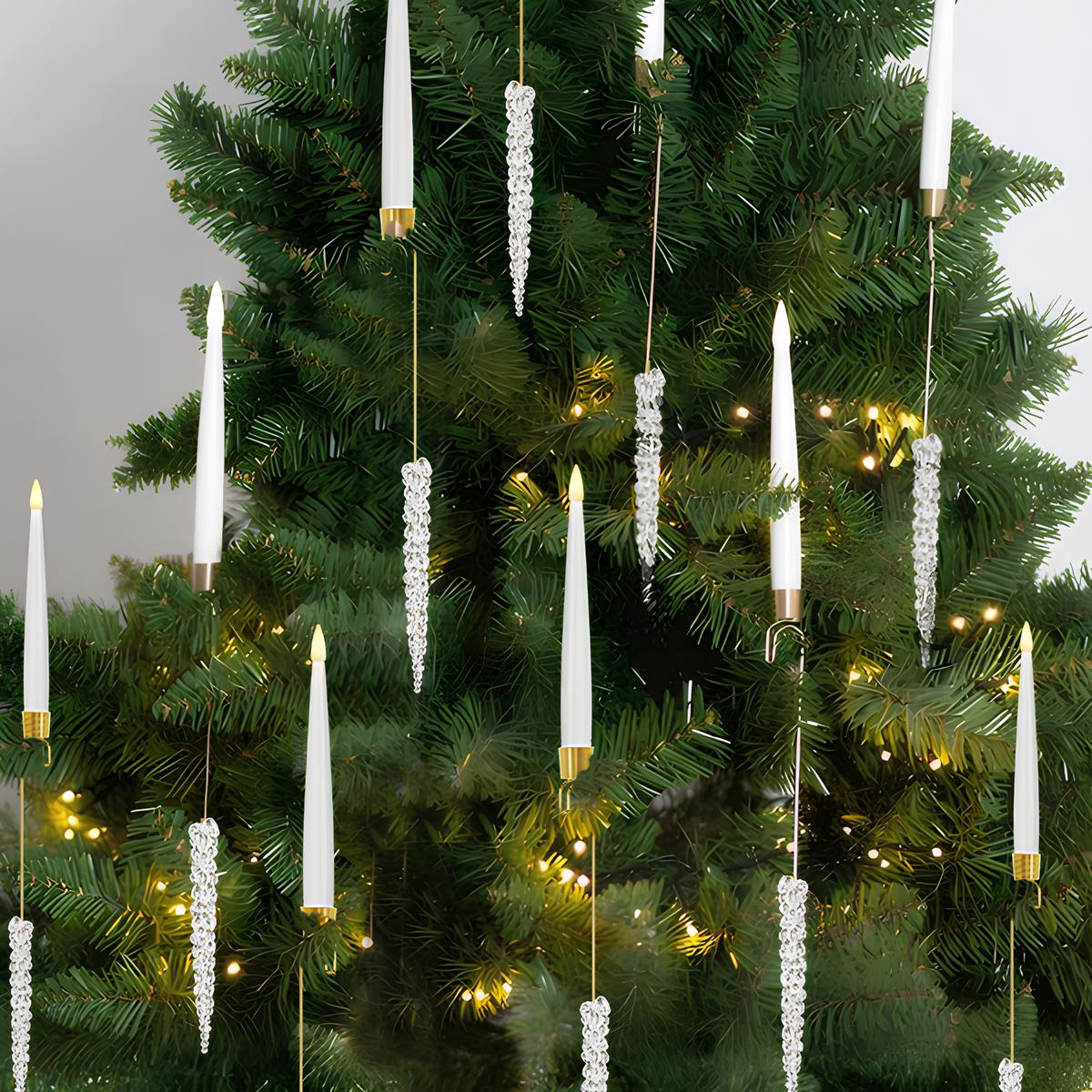 Flammenlose Weihnachtsbaumkerzen