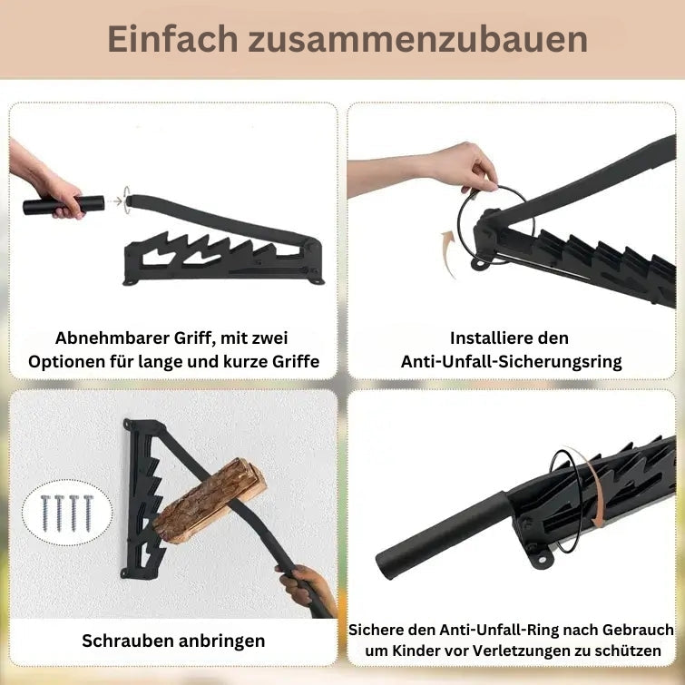 Eenvoudige Houtkliever™ Wandgemonteerde Houtklover