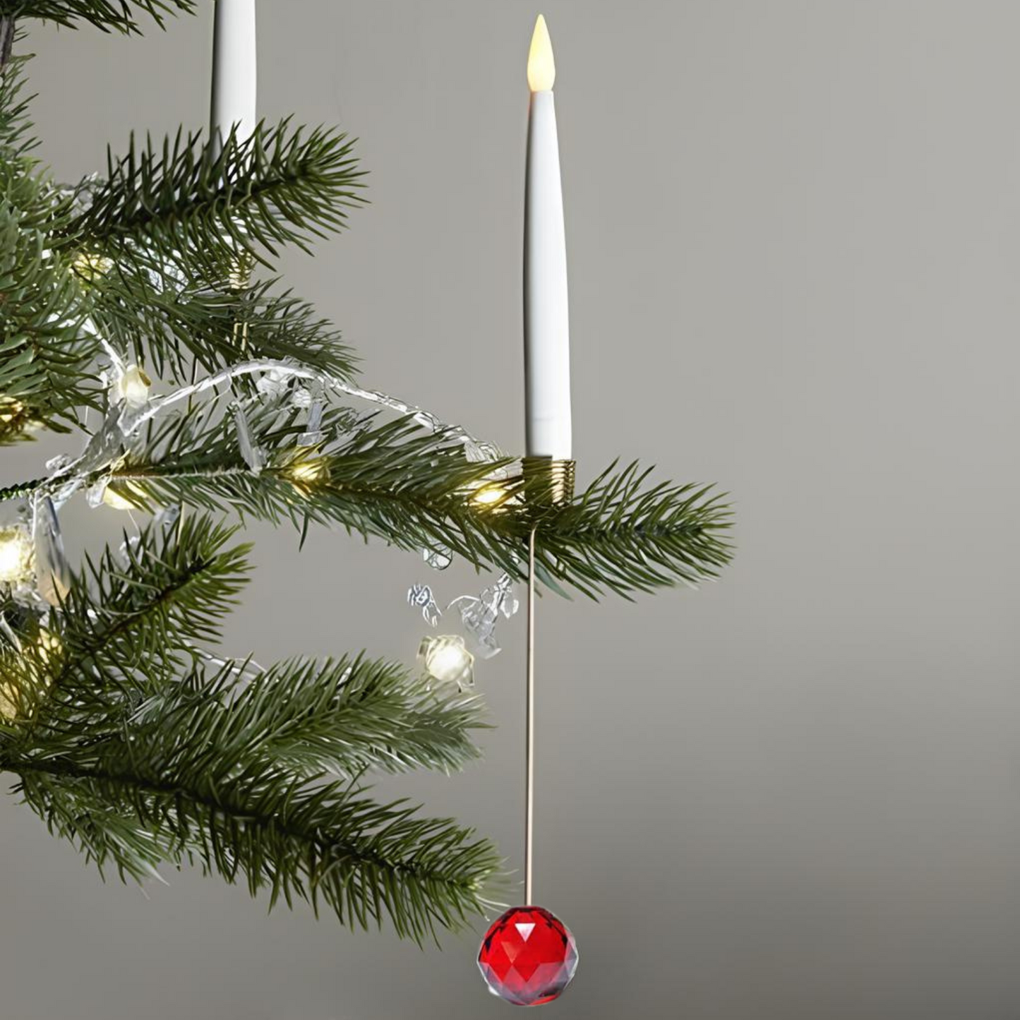 Flammenlose Weihnachtsbaumkerzen