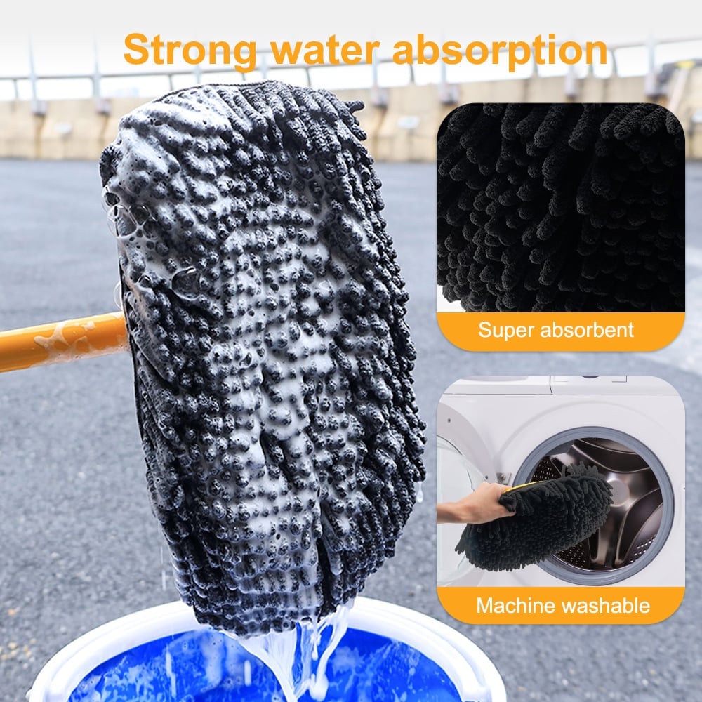 Zaubermopp® 2.0 Uittrekbare Autowasbezem met Buigstang
