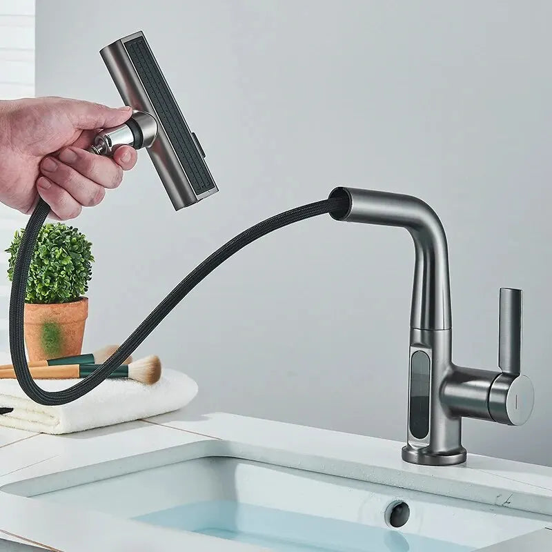TerraFaucet™ 3 in 1 intelligenter digitaler Temperaturanzeige Wasserfall Küchenarmatur