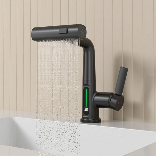 TerraFaucet™ 3 in 1 intelligenter digitaler Temperaturanzeige Wasserfall Küchenarmatur