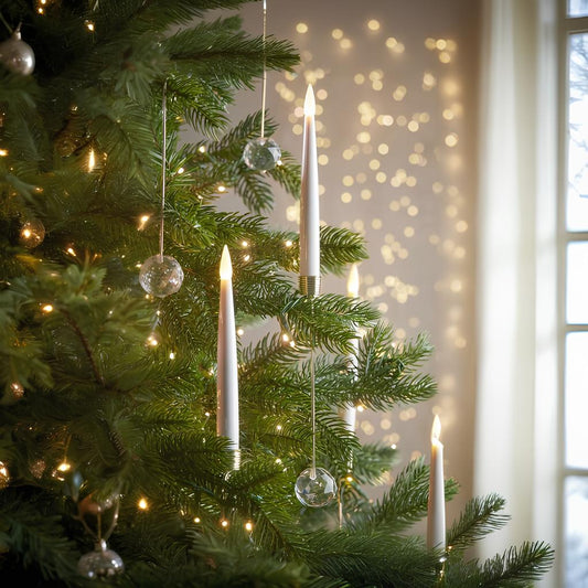 Flammenlose Weihnachtsbaumkerzen